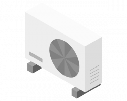 Illustration einer Wärmepumpe